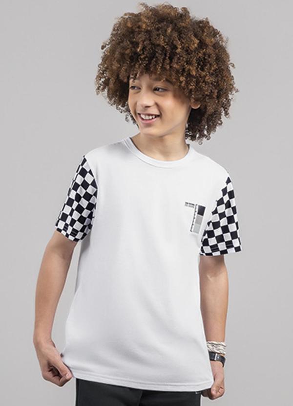 Extreme - Camiseta Teen Menino em Malha Branco