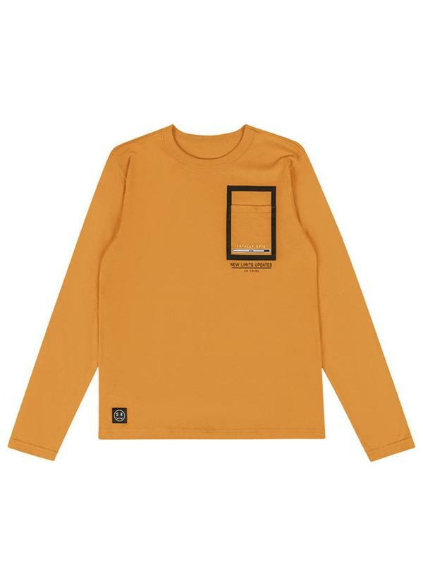 Extreme - Camiseta Teen Menino em Malha Laranja 1