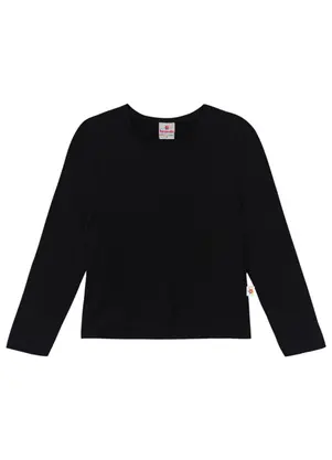 Brandili - Camiseta Térmica Infantil Unissex Leve Preto - BRANDILI