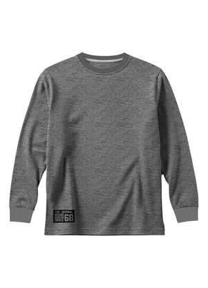 Malwee Kids - Camiseta The Original em Malha Cinza Escuro - MALWEE KIDS