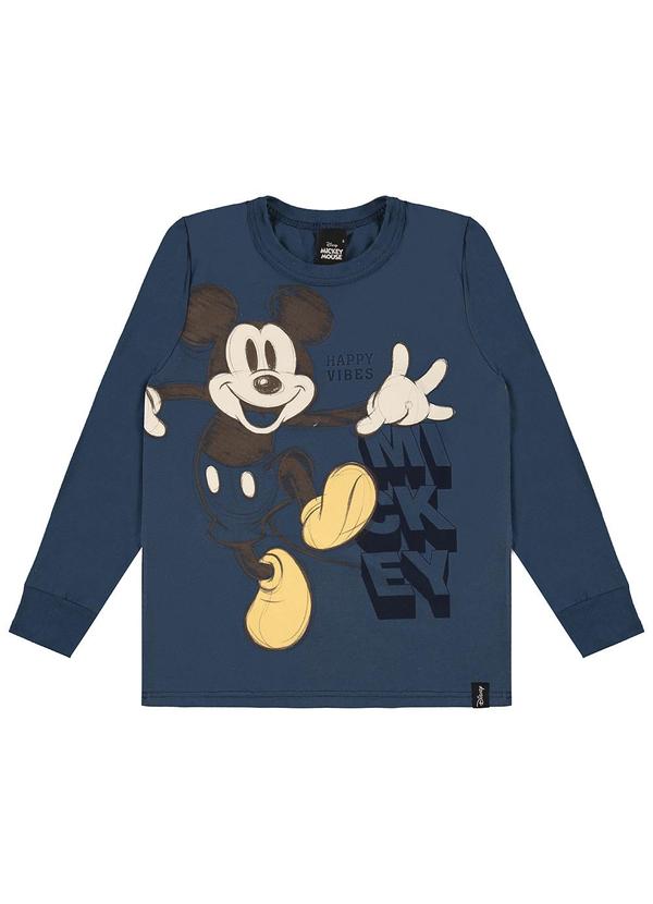Malwee Kids - Camiseta Tradicional Mickey Mouse® Azul 3