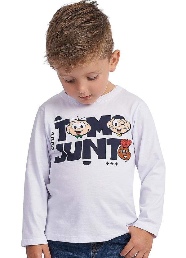 By Gus - Camiseta Turma da Monica Tamo Junto Branco