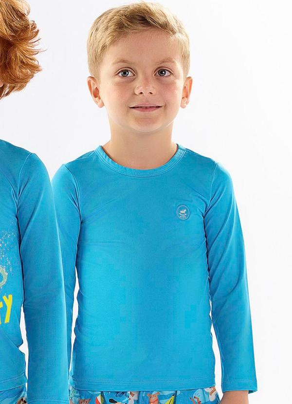 Up Baby - Camiseta Unissex Infantil com Fps+50 Azul