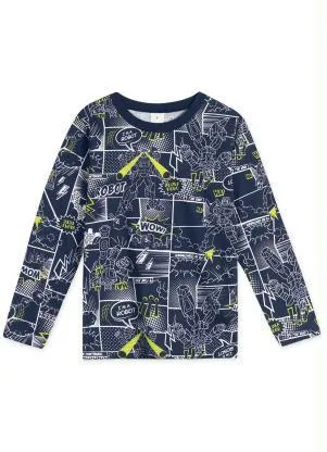 Marisol Play - Camiseta Urban Infantil Menino Azul - MARISOL PLAY