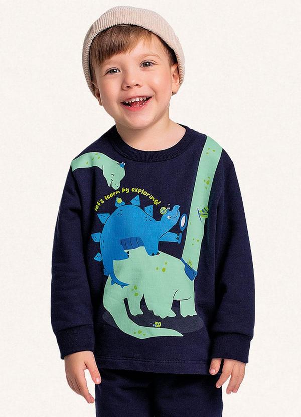 Fakini Kids - Conjunto Blusão e Calça Azul 4