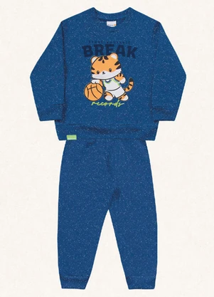 Fakini Kids - Conjunto Blusão e Calça Azul - FAKINI KIDS