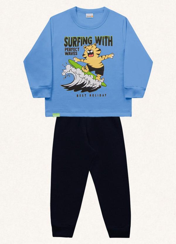 Fakini Kids - Conjunto Blusão e Calça Azul 1