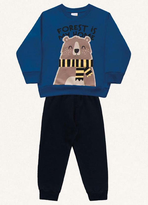 Fakini Kids - Conjunto Blusão e Calça Azul 1