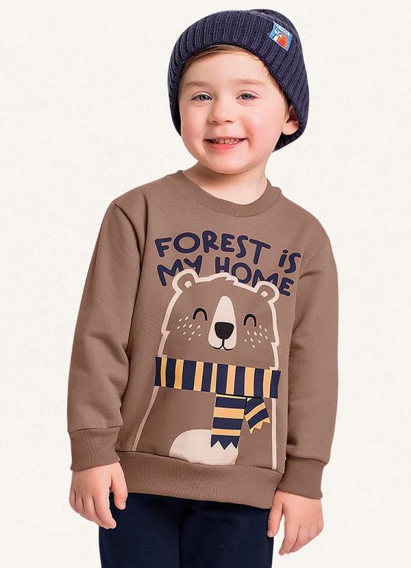 Fakini Kids - Conjunto Blusão e Calça Bege 3