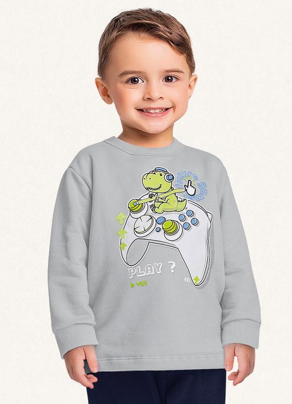 Fakini Kids - Conjunto Blusão e Calça Cinza 3