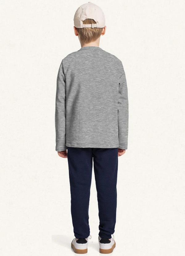 Fakini Kids - Conjunto Blusão e Calça Cinza 2