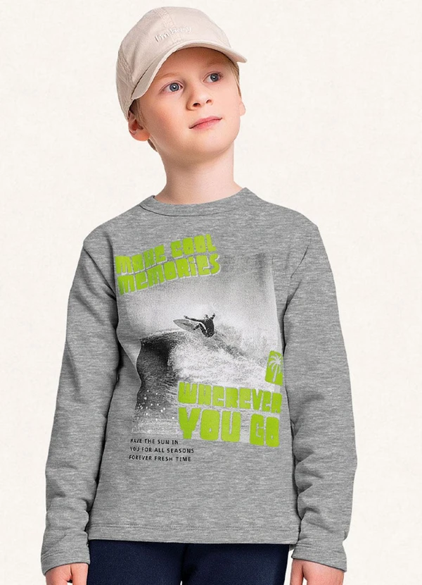 Fakini Kids - Conjunto Blusão e Calça Cinza 3