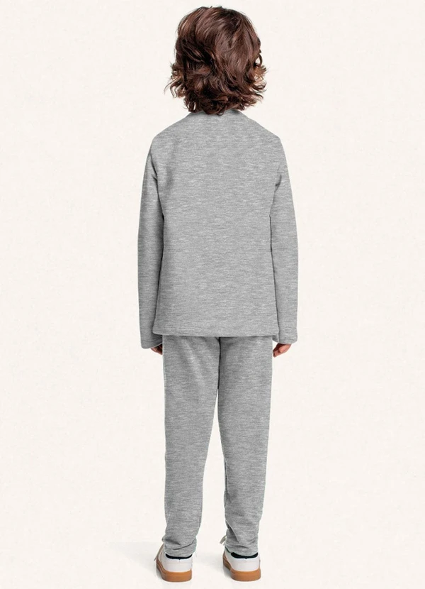 Fakini Kids - Conjunto Blusão e Calça Cinza 2