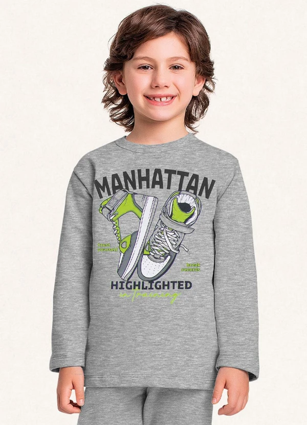 Fakini Kids - Conjunto Blusão e Calça Cinza 3