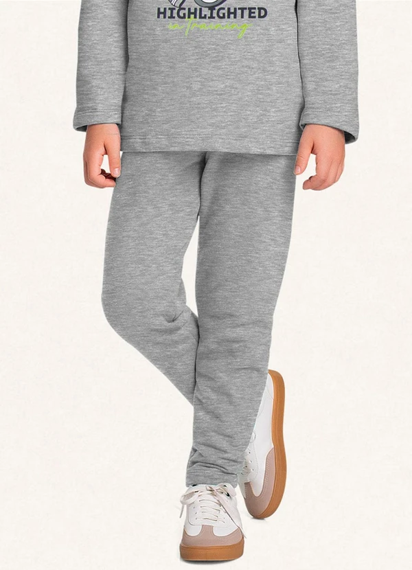 Fakini Kids - Conjunto Blusão e Calça Cinza 4