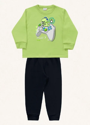 Fakini Kids - Conjunto Blusão e Calça Verde - FAKINI KIDS