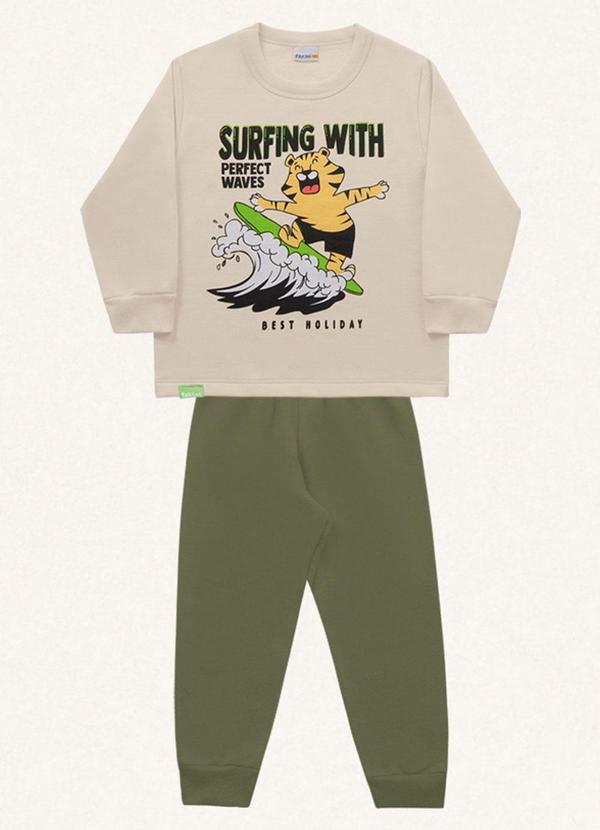 Fakini Kids - Conjunto Blusão e Calça Verde 6