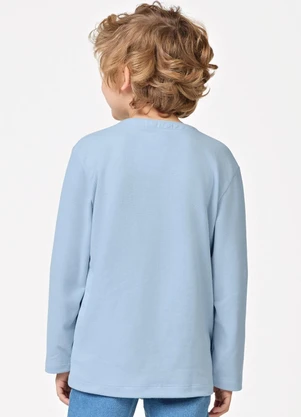 Trick Nick - Polo Infantil Manga Longa Masculina Azul - TRICK NICK