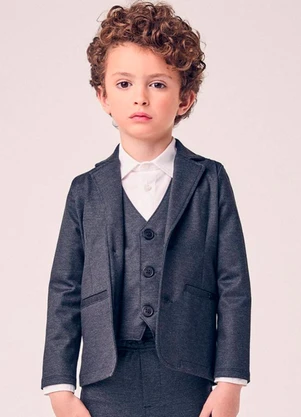 Youccie - Blazer Menino Casual Infantil Preto - YOUCCIE