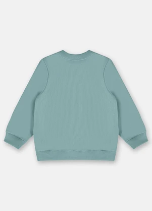 Up Baby - Blusão Básico em Moletom Menino Azul - UP BABY