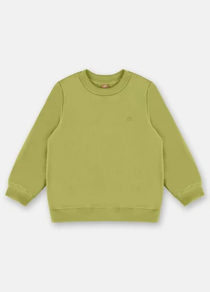Up Baby - Blusão Básico em Moletom Menino Verde - UP BABY