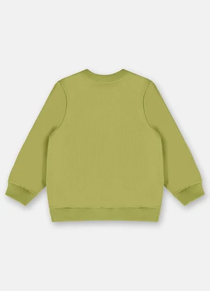 Up Baby - Blusão Básico em Moletom Menino Verde - UP BABY