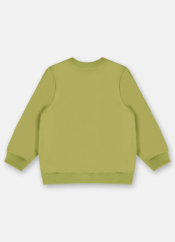 Up Baby - Blusão Básico em Moletom Menino Verde 2