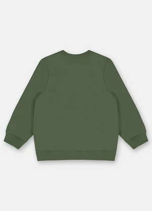 Up Baby - Blusão Básico em Moletom Menino Verde - UP BABY