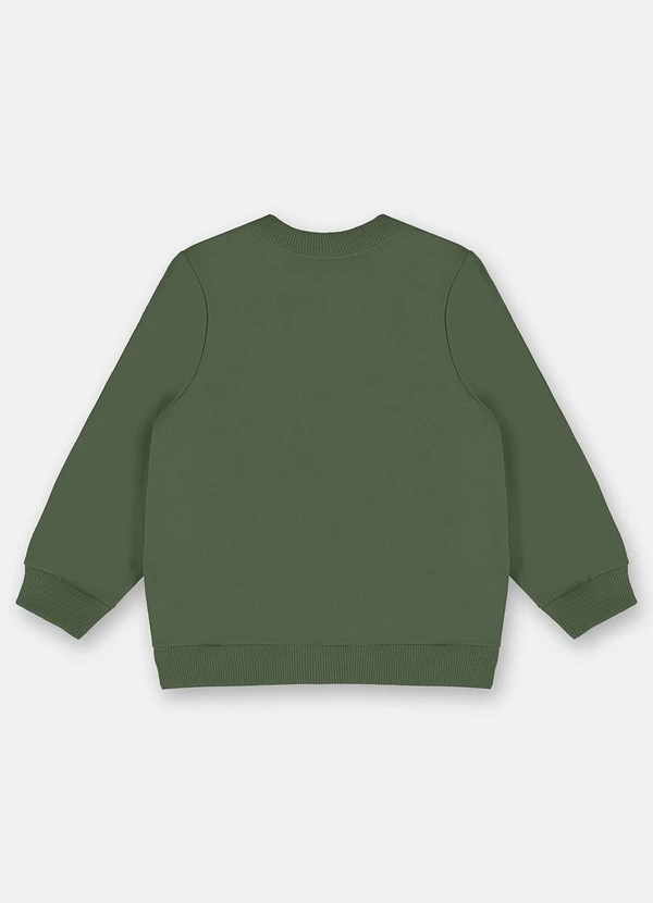 Up Baby - Blusão Básico em Moletom Menino Verde 2