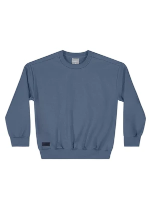 Quimby - Blusão Básico em Moletom para Azul - QUIMBY