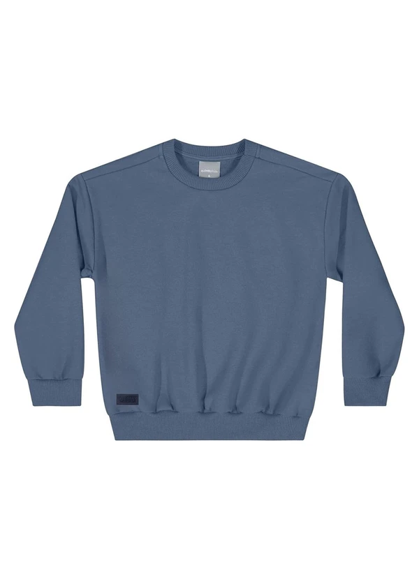 Quimby - Blusão Básico em Moletom para Azul