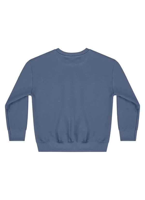 Quimby - Blusão Básico em Moletom para Azul 2