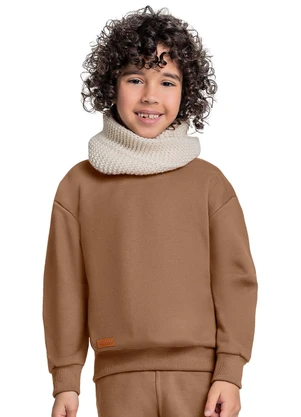 Quimby - Blusão Básico Menino Marrom - QUIMBY