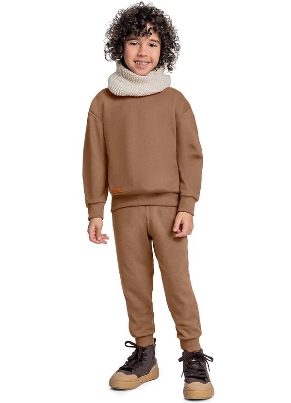 Quimby - Blusão Básico Menino Marrom 2