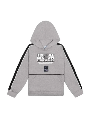 Abrange - Blusão com Capuz Cinza - ABRANGE