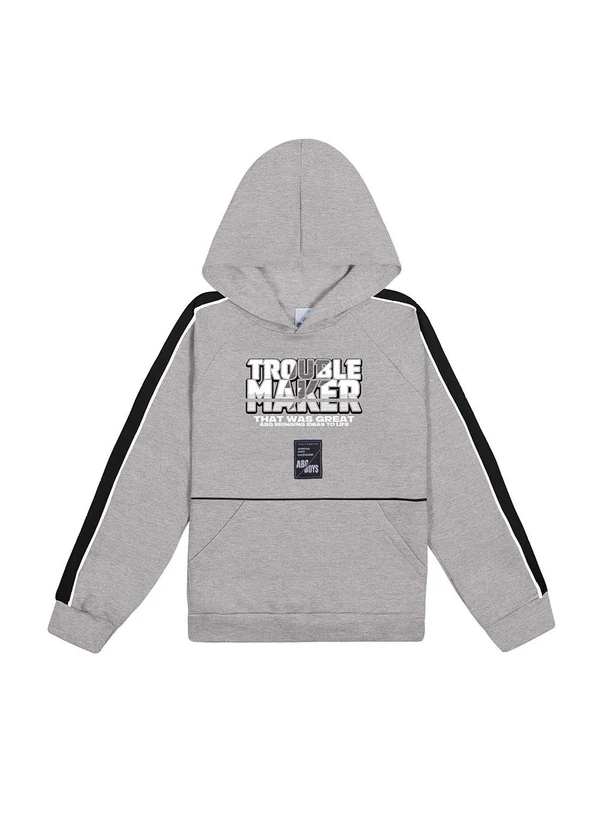 Abrange - Blusão com Capuz Cinza