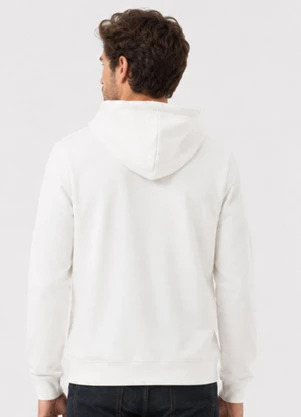 Select - Blusão com Capuz em Moletom Masculino Branco - SELECT