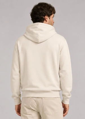 Select - Blusão com Capuz em Moletom Masculino Bege - SELECT