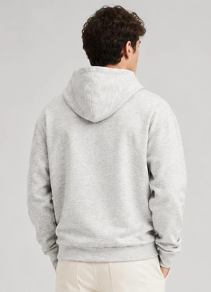 Select - Blusão com Capuz em Moletom Masculino Cinza - SELECT