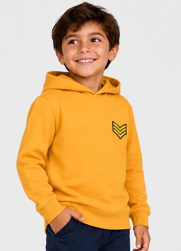 Select - Blusão com Capuz Masculino Infantil Amarelo