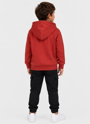 Select - Blusão com Capuz Masculino Infantil Laranja - SELECT