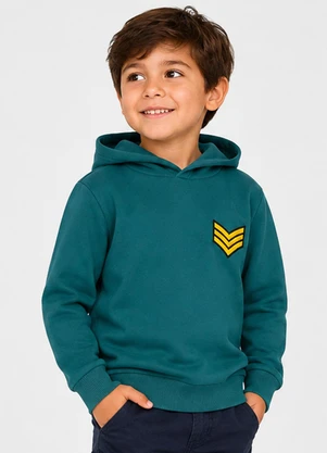 Select - Blusão com Capuz Masculino Infantil Verde - SELECT