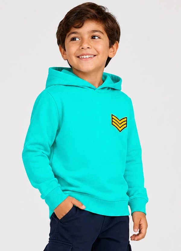 Select - Blusão com Capuz Masculino Infantil Verde