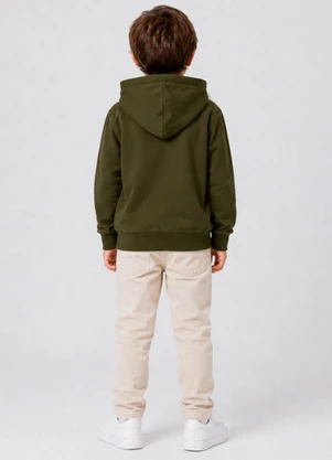 Select - Blusão com Capuz Masculino Infantil Verde - SELECT