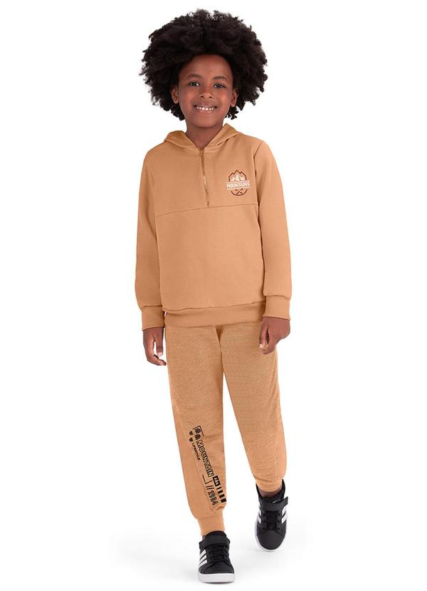 Alenice - Blusão com Capuz Menino Marrom 2