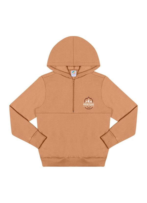 Alenice - Blusão com Capuz Menino Marrom 3