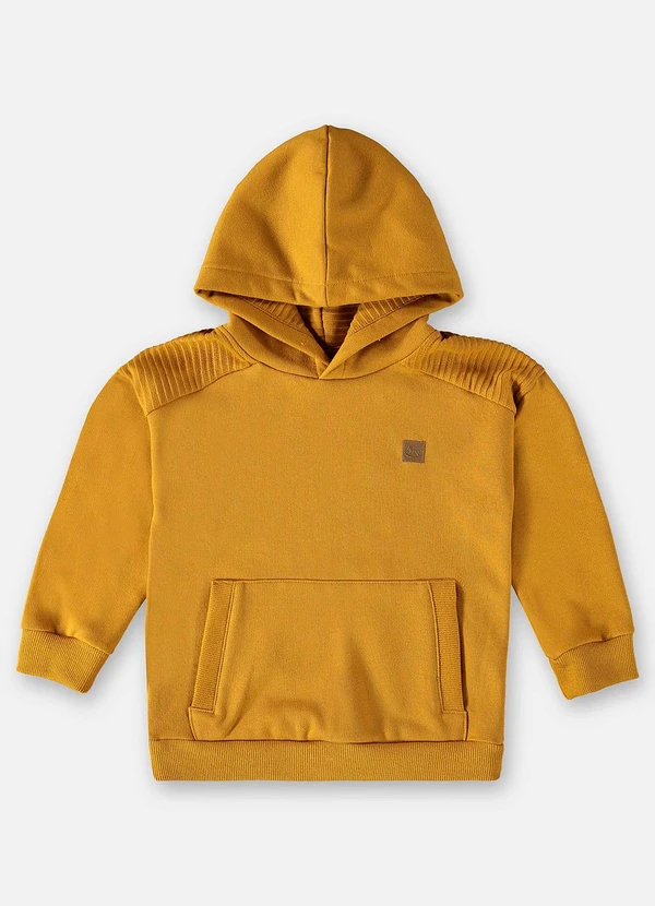 Up Baby - Blusão em Moletom Infantil Menino Amarelo 3