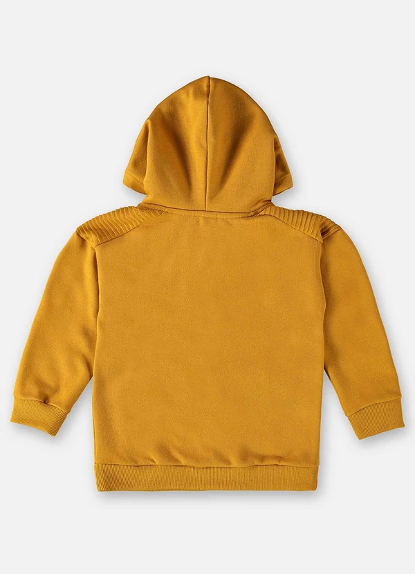 Up Baby - Blusão em Moletom Infantil Menino Amarelo 4