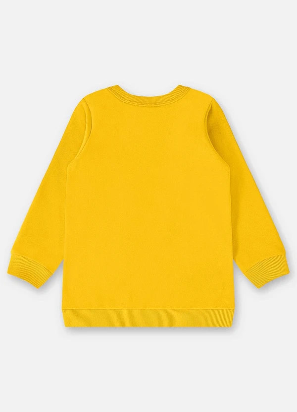 Up Baby - Blusão em Moletom Infantil Menino Amarelo 2