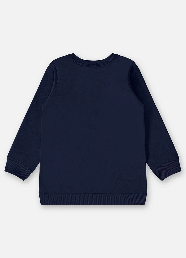 Up Baby - Blusão em Moletom Infantil Menino Azul 2